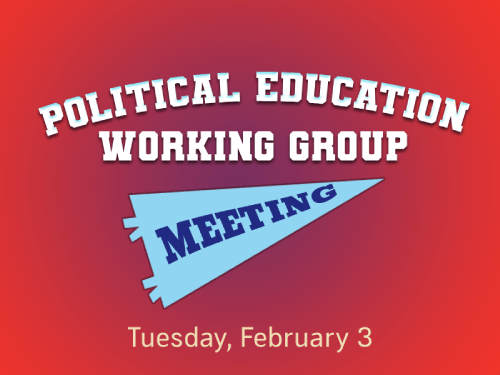 Political Education Working&nbsp;Group