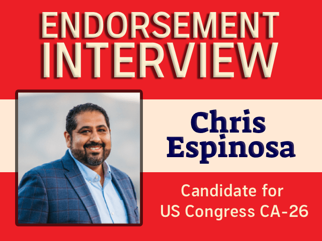 Endorsement Interview: Chris Espinosa&nbsp;CA-26